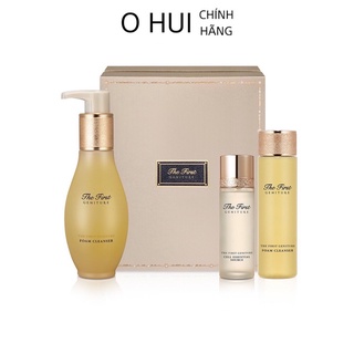 Sữa rửa mặt tái sinh da Ohui The First Geniture Foam set 3 món, chống lão hóa da- Nhã Khanh Ohui