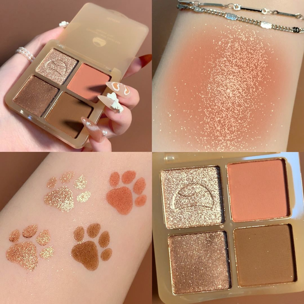 [Hàng mới về] Bảng phấn mắt Mealea 4 màu hiệu ứng lì & ánh ngọc trai lung linh cho người mới bắt đầu | BigBuy360 - bigbuy360.vn