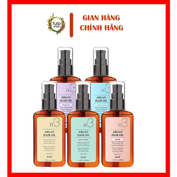 (Chính hãng)Dầu Dưỡng Tóc Argan Raip R3 Argan Hair Oil