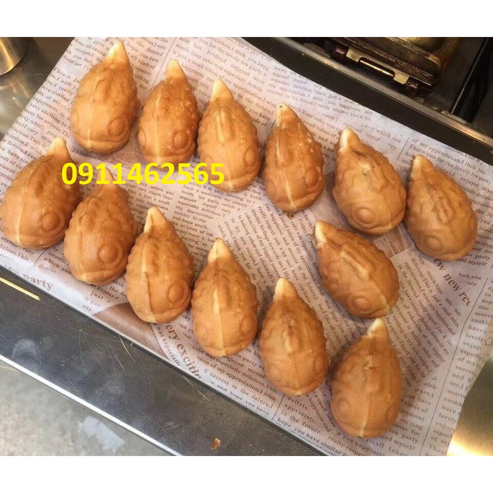 Máy làm bánh cá -bánh cá taiyaki dùng điện hàng cao cấp