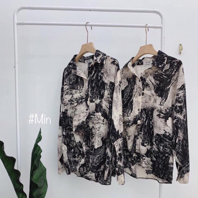 FREE SHIP Áo sơ mi loang SMS0121042