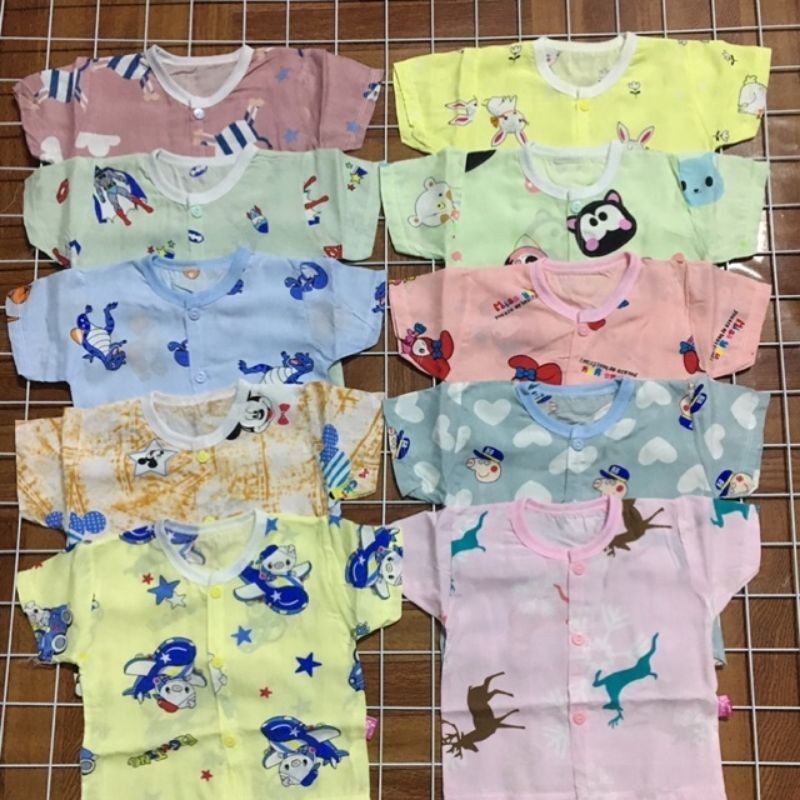 Áo Cộc Vải Lanh Mềm Mát Mùa Hè Cho Bé Trai, Bé Gái 3-10kg