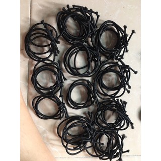 (Tri ân follow shop) Set 10 dây buộc tóc cho nữ, màu đen