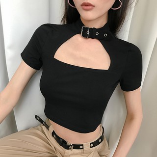 [HÀNG CÓ SẴN] Áo Croptop chocker cổ