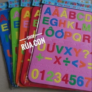 Bảng chữ cái bằng xốp