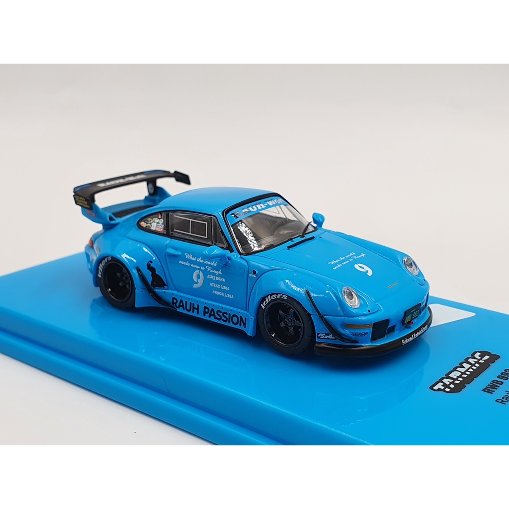 Xe Mô Hình Porsche RWB 993 1:64 Tarmac Works (Xanh BaBy)