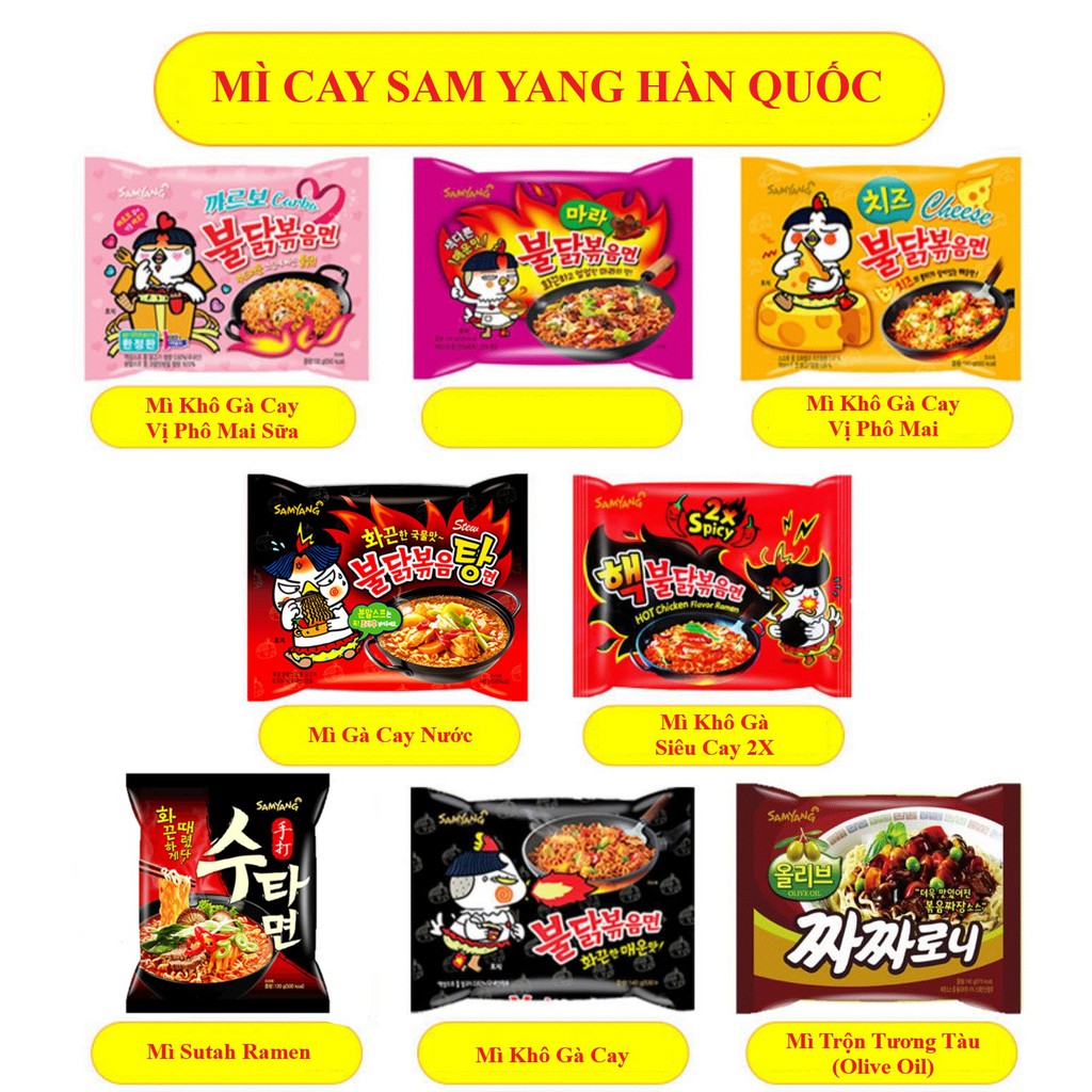 Combo 10 Mì Cay SamYang Hàn Quốc | BigBuy360 - bigbuy360.vn