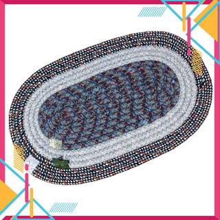 Thảm lau dậm chân nhà tắm, thảm chùi chân chống trượt bằng vải siêu thấm đẹp [Bầu dục]