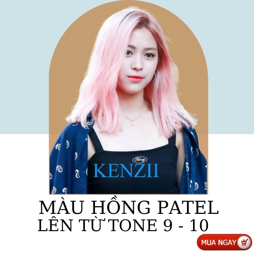 Thuốc Nhuộm Tóc Màu Hồng Pastel  Tặng Trợ Nhuộm  Kenzii Lên Từ Tone 9