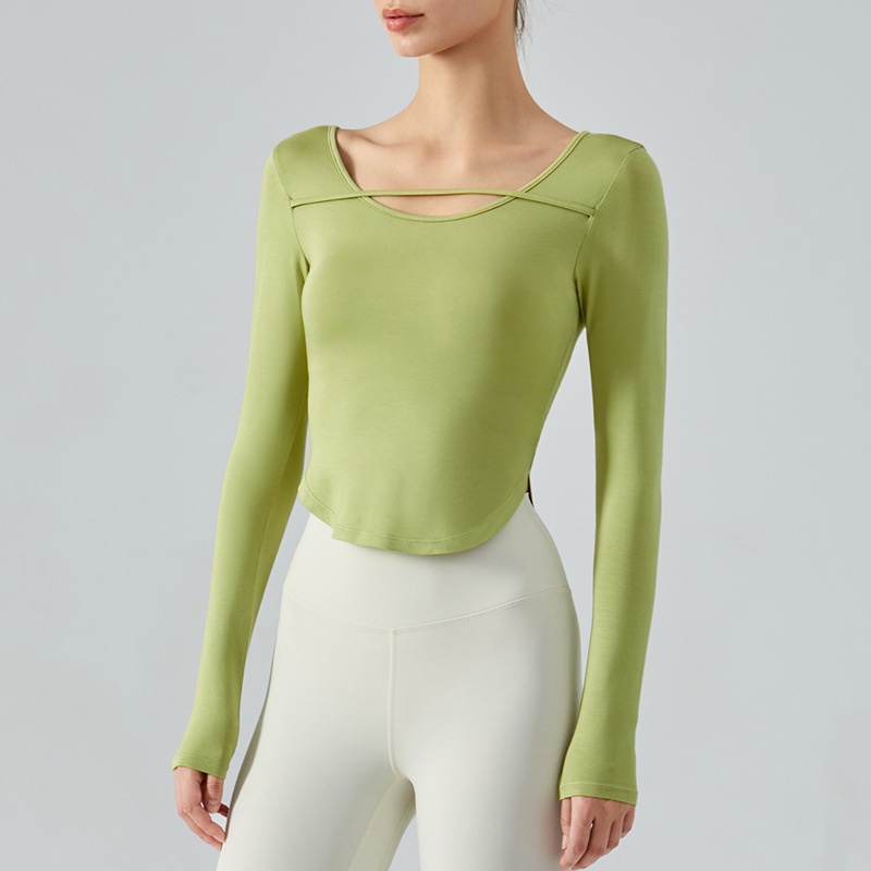 Lululemon Áo Thun Yoga Dài Tay Thoáng Khí Gợi Cảm dsl358