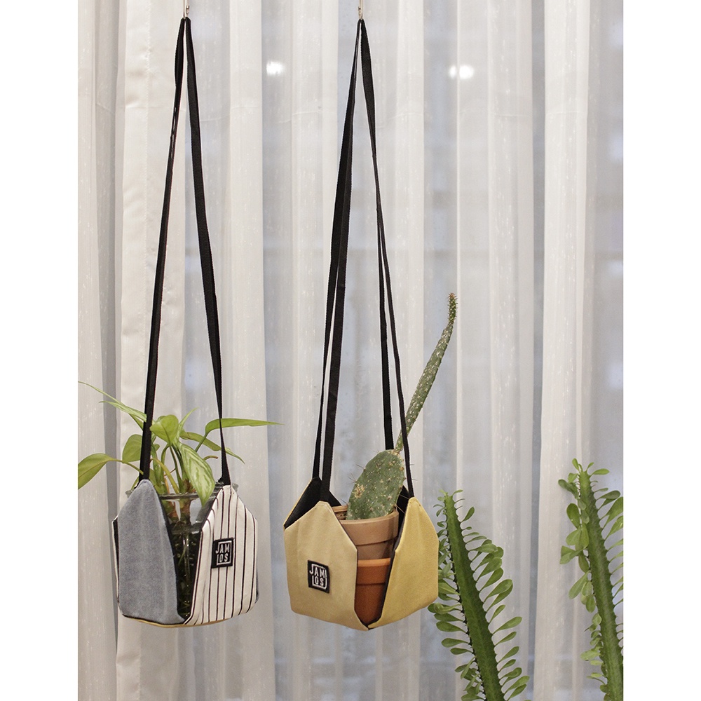 [LAST CHANCE] Jamlos Plant Holder - Túi giỏ vải canvas đa năng tiện lợi treo cây