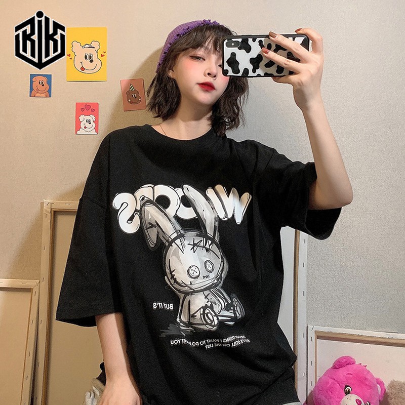 Áo thun form rộng tay lỡ unisex nam nữ oversize ATL159 | BigBuy360 - bigbuy360.vn