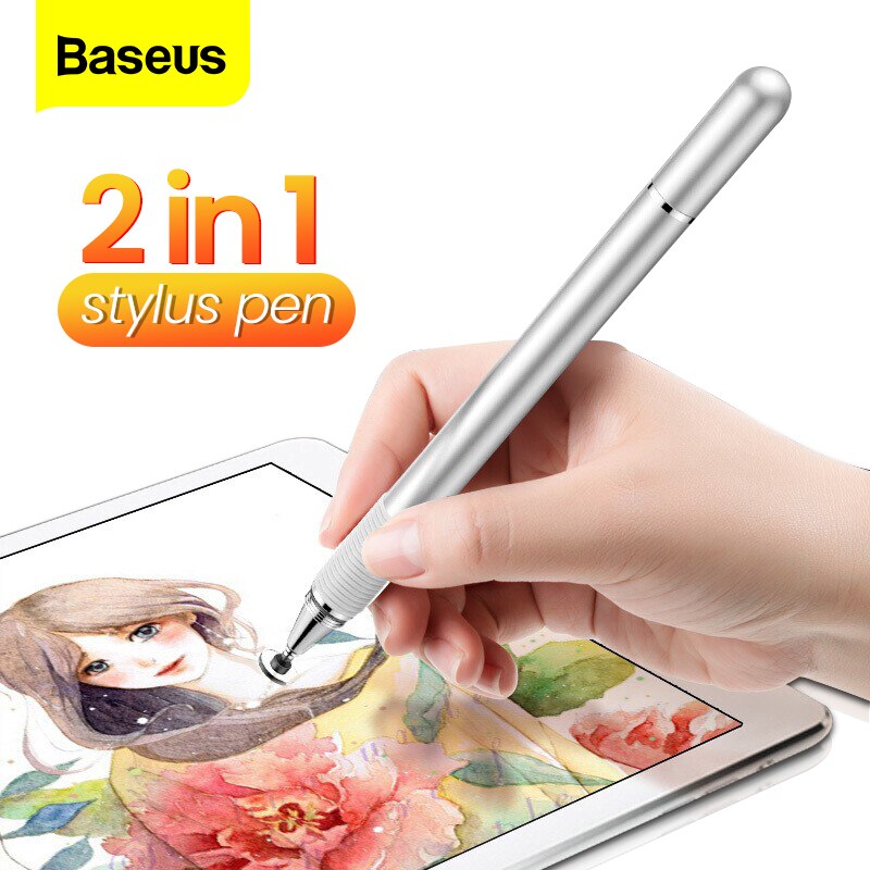 Bút Cảm Ứng Baseus 2 Trong 1 Dành Cho iPad Pro Air Tablet iPhone Samsung Phone Pencil