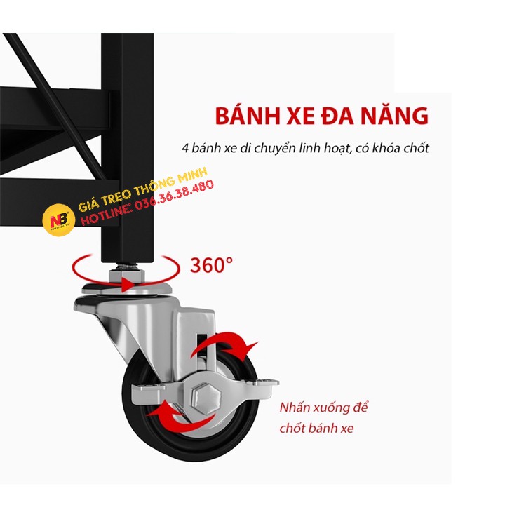 Kệ Sắt Để Đồ Gấp Gọn Đa Năng 3 - 4 Tầng - Kệ Để Đồ Có Bánh Xe Di Chuyển - Hàng Nhập Khẩu [ Rẻ Hơn Vando ]
