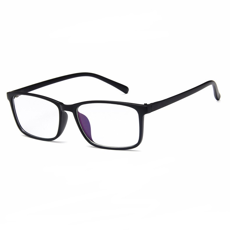 Gọng Kính Cận Nhựa Acetate Form Vuông Basic B392 Đen Trơn-Tặng Khăn Hộp | BigBuy360 - bigbuy360.vn