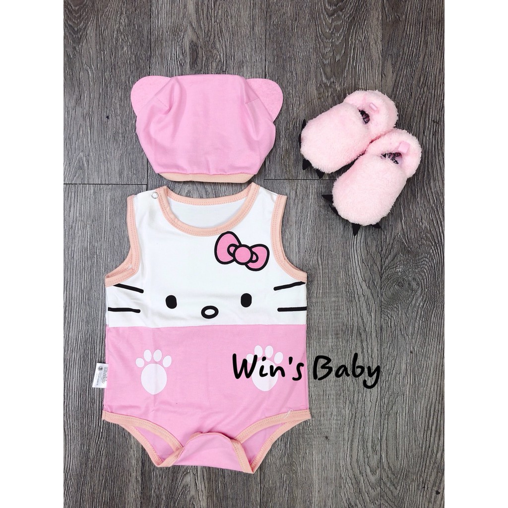 Bộ Bodysuit Cho Bé Hình Hello Kitty -Winbaby - BDS_HELLOKITTY