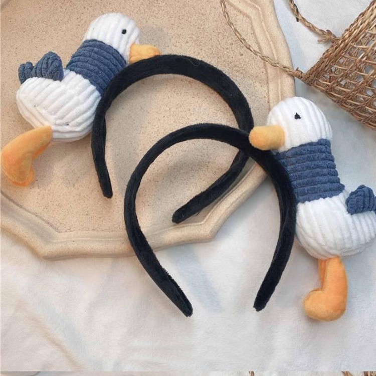 Cài tóc vịt trắng ngộ nghĩnh - UniLabel
