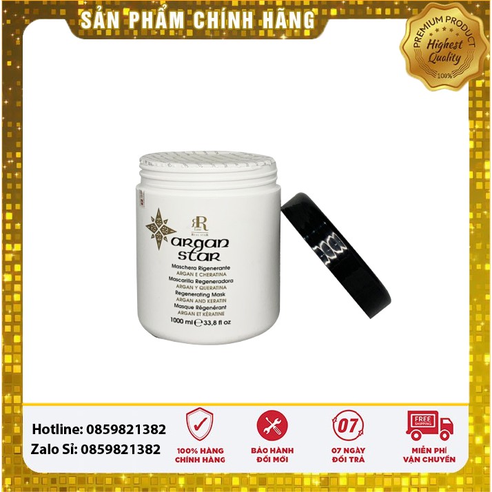 Dầu Hấp Dưỡng Ẩm , Phục Hồi , Mềm Mượt Argan RR Line ARGAN STAR 1000ml ( Mã SP RR17057)