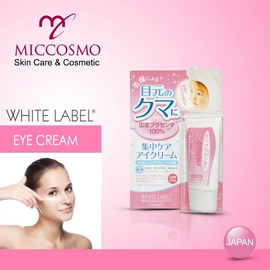 Kem loại bỏ quầng thâm mắt White Label Premium Placenta Eye Cream Nhật Bản