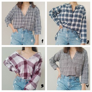 Áo flannel Caro dài tay [Tổng hợp]