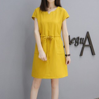 Đầm Dây Rút Form Rộng Thời Trang Dành Cho Nữ