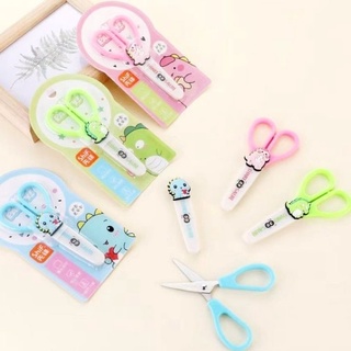 Kéo Cắt Giấy Thủ Công Hình Khủng Long Cute An Toàn Cho Bé