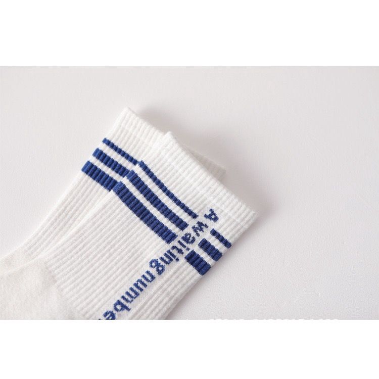 Vớ Thể Thao Cổ Cao Tông Xanh Dương Phong Cách Hàn Quốc Thoải Mái Cho Nam Và Nữ | BigBuy360 - bigbuy360.vn