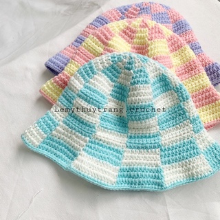 [ẢNH THẬT] CHECKERED BUCKET HAT - NÓN BUCKET LEN
