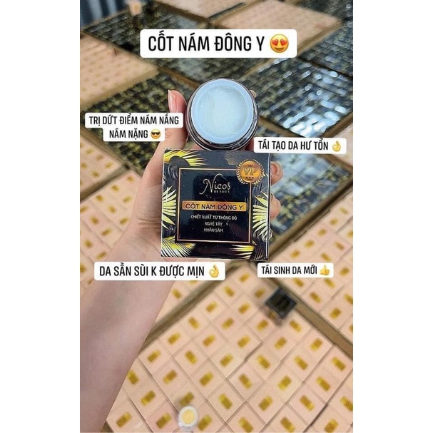 Combo kem face cốt nám cốt nâng cơ Đông Y Nicos Beauty chính hãng
