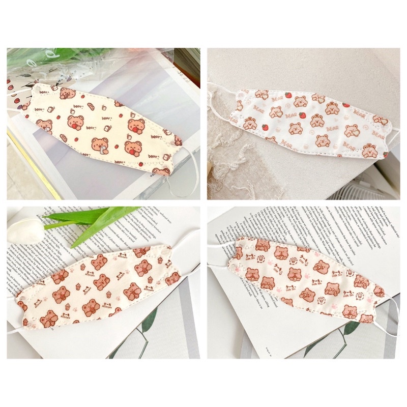 [SẴN HCM]10c Khẩu trang Hàn KF94 4 lớp người lớn hoạt hình dễ thương