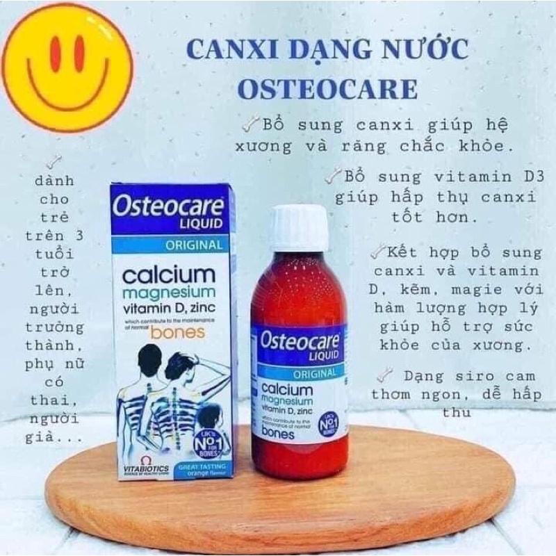 Canxi nước Osteocare Liquid 200ml Anh Quốc