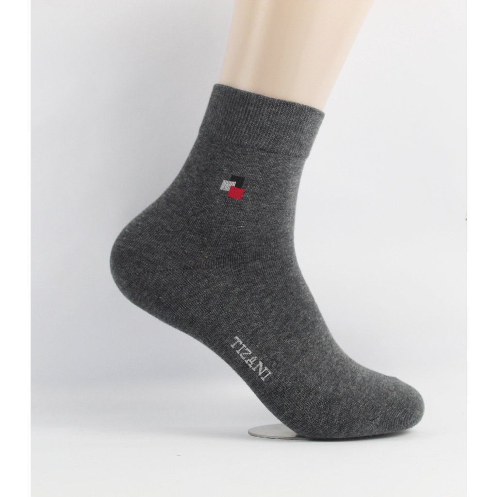 [100% Cotton ] Tất nam văn phòng cổ cao TIZANI TC-05