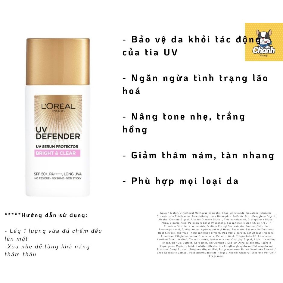 Kem chống nắng mịn nhẹ L'Oreal Paris 50 mL