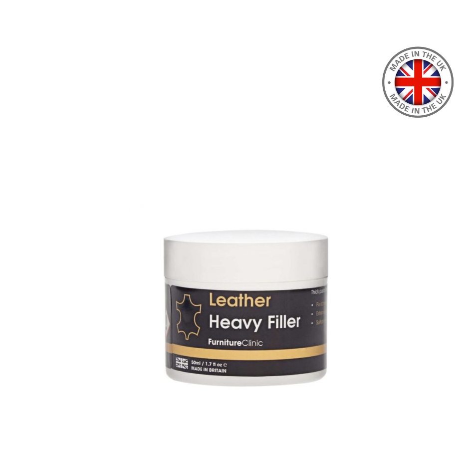 Ma tít dẻo hãng Furniture Clinic Vương quốc Anh giúp vá vết rách, vết thủng trên túi da và đồ da cao cấp Heavy Filler