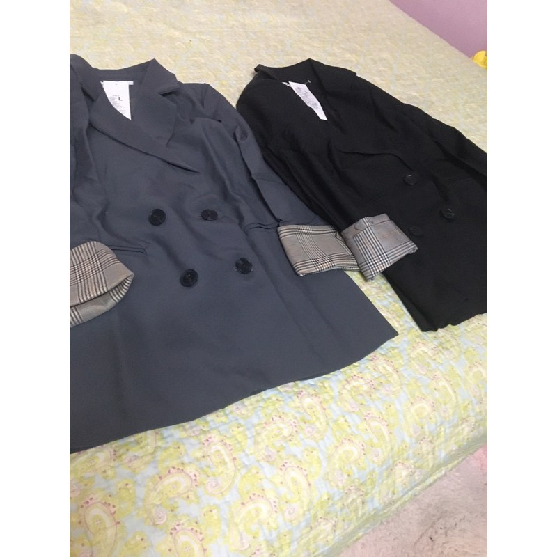 (sẵn các màu ) Áo Blazer đẹp loại 1 (có cải kẻ cổ ấy, loại 2 hàng cúc) | BigBuy360 - bigbuy360.vn