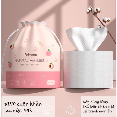 cuộn khăn lau mặt 1 lần