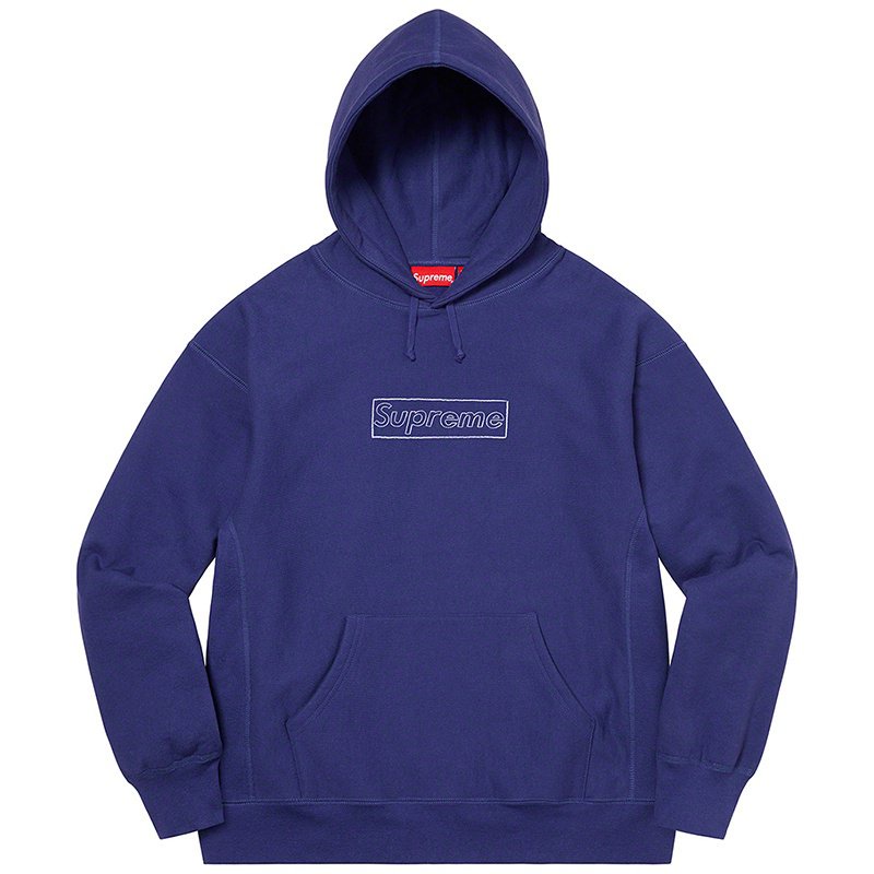 Hàng có sẵn Supreme x kwas Áo hoodie in logo MAN/WOMAN 21s mới
