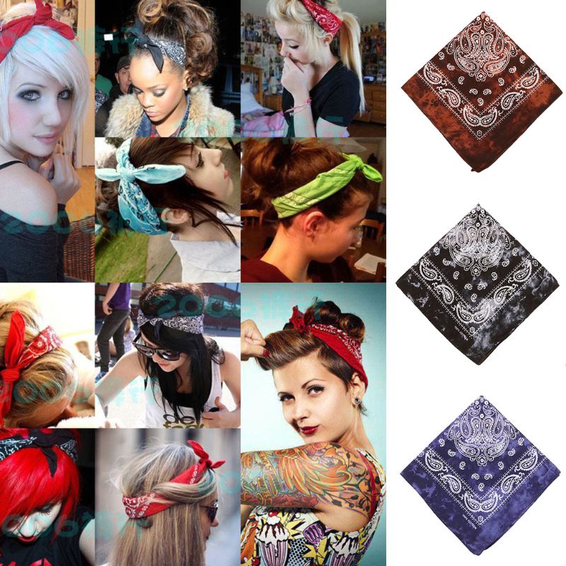 Khăn Quàng Cổ Cotton Họa Tiết Màu Nhuộm Phong Cách Vintage Nhật Bản