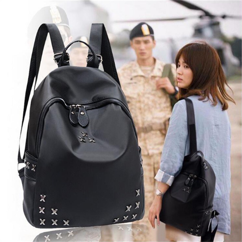 Balo Vải Oxford Cỡ Lớn Đính Đinh Tán Thời Trang Cho Nữcặp học sinh balo chống nước ba lô nữ ba lô đi học nam ba lô đi học nữ ba lô đựng laptop ba
