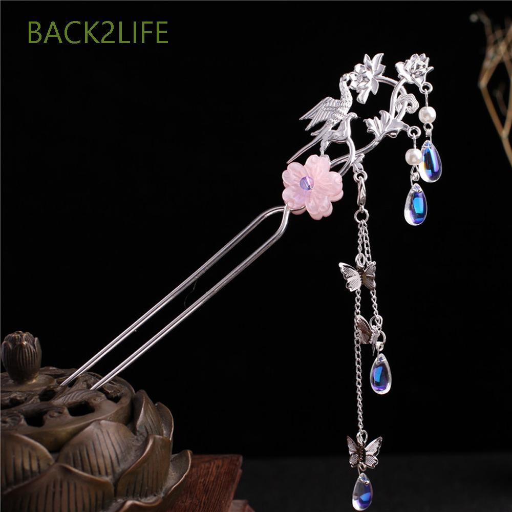 Trâm Cài Tóc Hình Bướm Đính Ngọc Trai Thời Trang Cho Nữ 2life