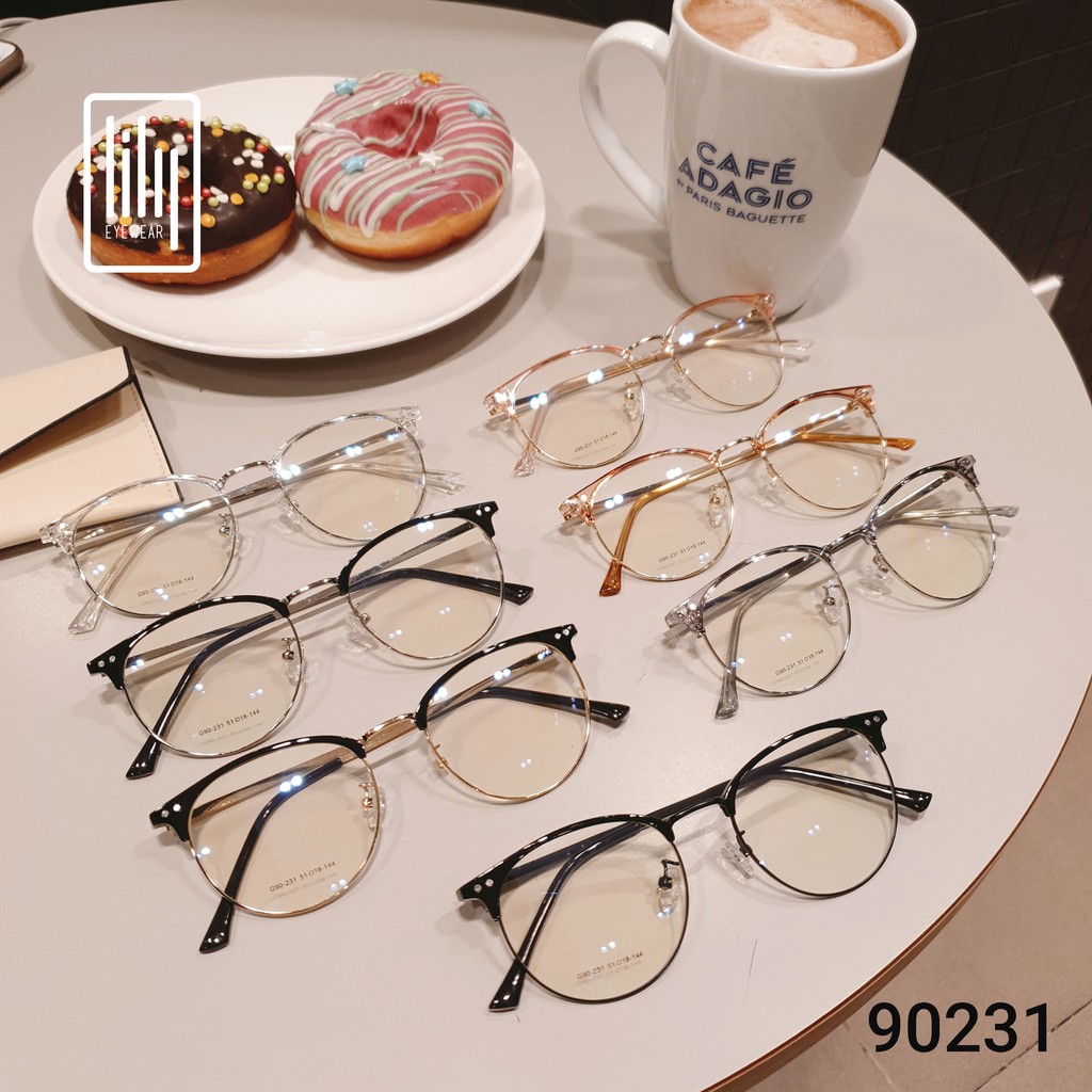 Gọng Kính Cận Tròn Thời Trang Nữ 231 Gọng Kính Mắt Lily | BigBuy360 - bigbuy360.vn