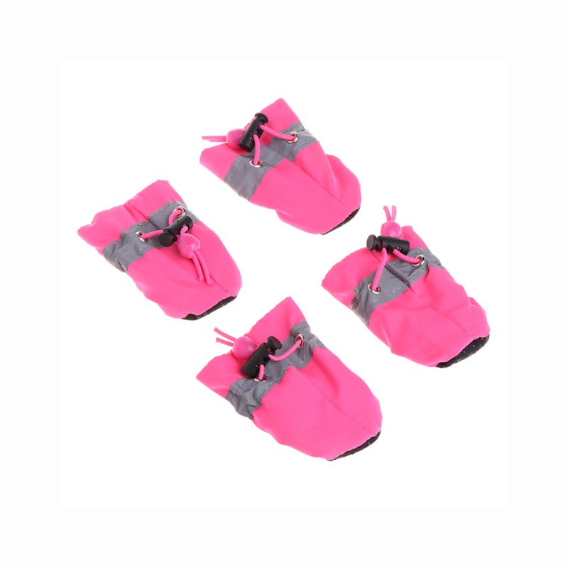 4 Giày đi mưa bằng cao su chống thấm nước chống trượt thích hợp cho cún cưng nhỏ
