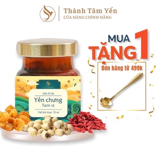 Yến Chưng Sẵn Tam Vị Thành Tâm Yến - Yến tươi nguyên chất hũ 70ml