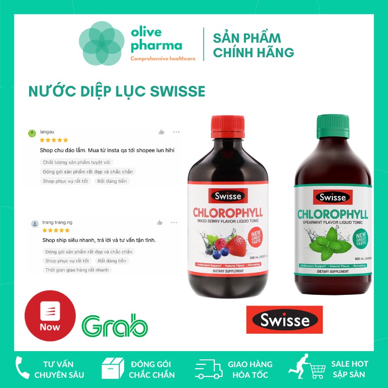 Nước diệp lục Swisse Chlorophyll 500ml