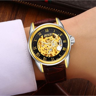 ĐỒNG HỒ NAM BOSCK AUTOMATIC - DÂY DA NÂU
