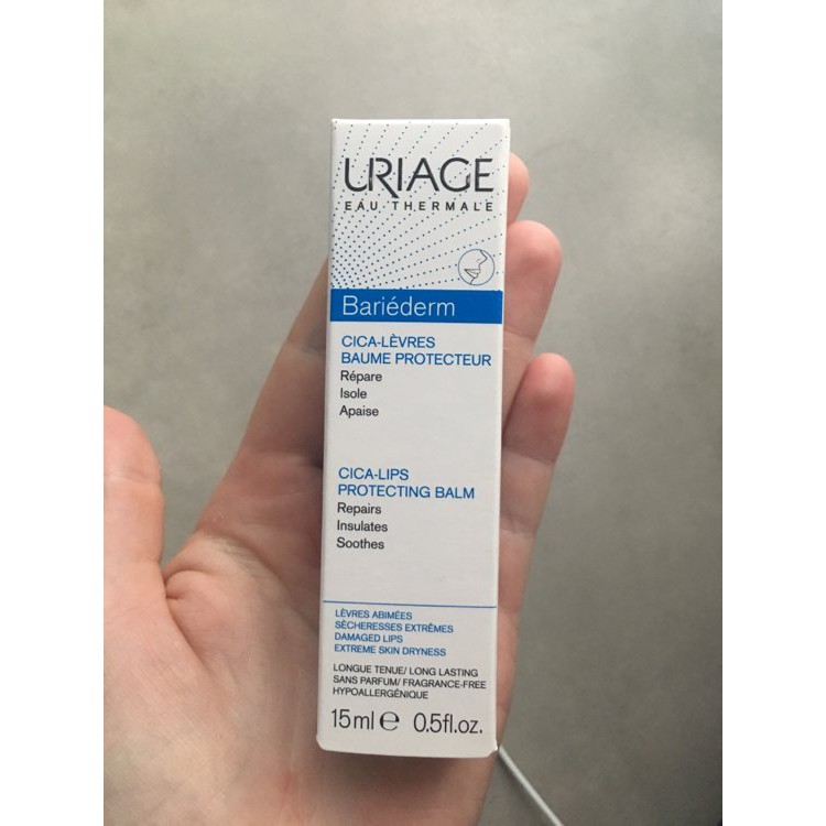 [CHÍNH HÃNG CÓ TEM] URIAGE Bariéderm Cica - Lèvres Baume Protecteur 15mL- Kem Chăm Sóc Môi Khô, Nứt Nẻ.