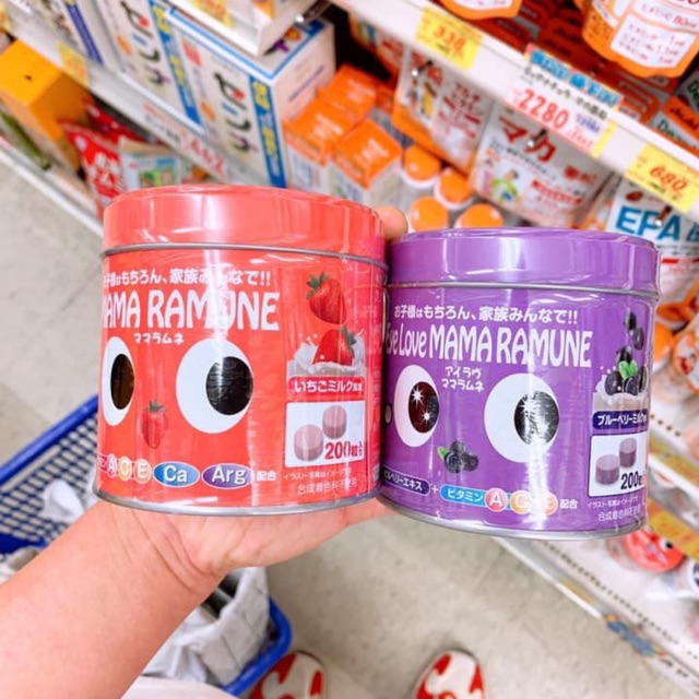 Kẹo biếng ăn Mama Ramune Nhật Bản