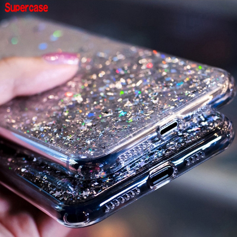 Ốp điện thoại kim tuyến trong suốt cho Samsung Galaxy A50 A40 A30 A20 A10 M20 M10 A9 A7 J8 2018 J6 J4 A8 A6 Plus | BigBuy360 - bigbuy360.vn