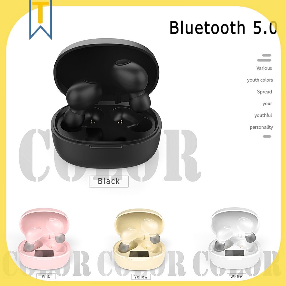 Bộ Tai Nghe Bluetooth 5.0 T12 Tws Có Đèn Led Chuyên Dụng