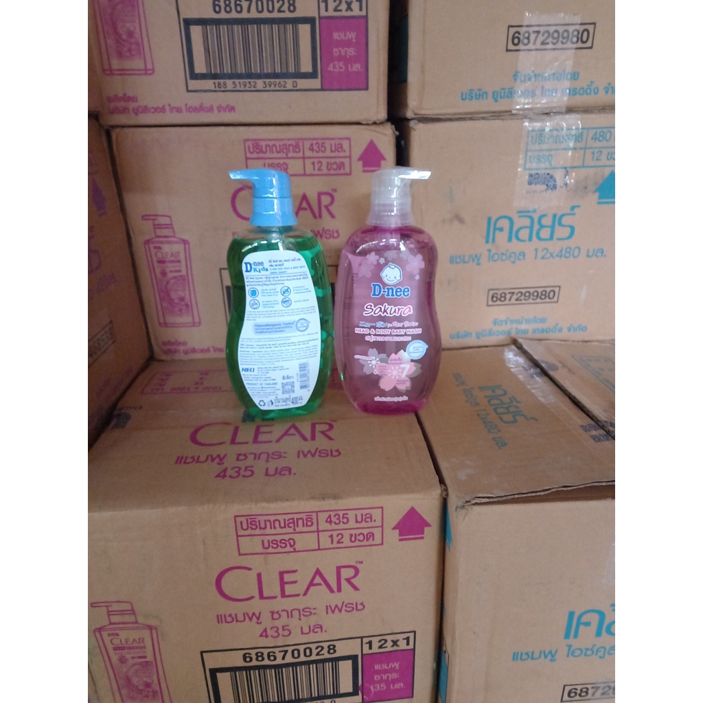 Sữa tắm gội toàn thân cho bé Dnee Thái Lan 380ml - 400ml (D-nee Sakura )